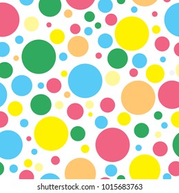 colorful polka dots seamless pattern