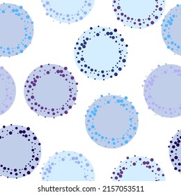 Colorful polka dots seamless pattern on white 26 background. Abstract watercolour background with color circles on white. 