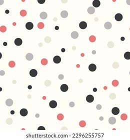 Colorful Polka dots seamless pattern