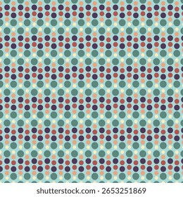 Colorido Polka Pontos Padrão Sem Costura. Perfeito para artes e ofícios, papel digital, impressão de tecido, impressão têxtil, embalagem, scrapbooking, envoltório de presente, fundo e muito mais.

