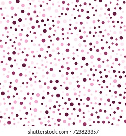 Colorido polka pontos padrão sem costura no fundo preto 22. Extraordinário clássico colorido bolinhas coloridas padrão têxtil. Confetes espalhados sem costura caem decoração caótica. Ilustração vetorial abstrata.
