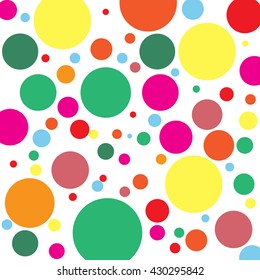 Colorful polkadots abstract background