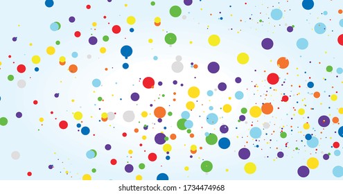 Farbige Polkadots abstrakter Hintergrund-Vektor