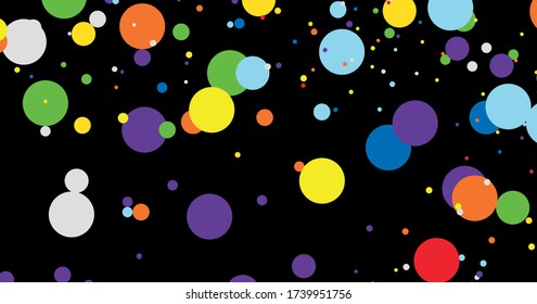 Farbige Polkadots abstrakter Hintergrund-Vektor