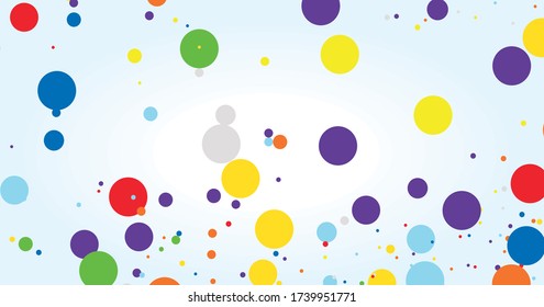 Vector de fondo abstracto de polkadots coloridos