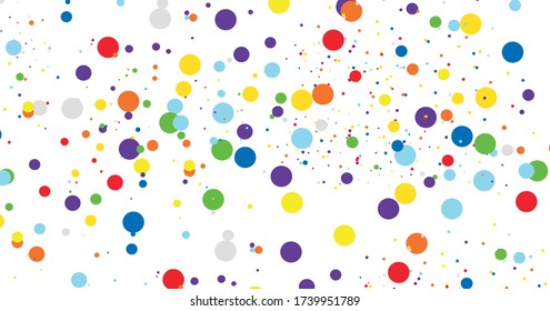 Farbige Polkadots abstrakter Hintergrund-Vektor