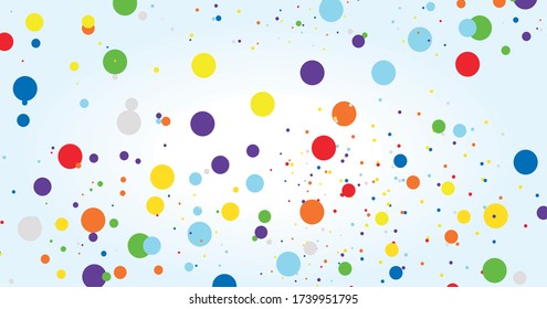 Colorful polkadots abstract background vector