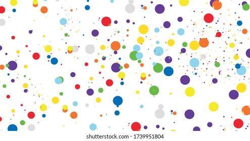 Farbige Polkadots abstrakter Hintergrund-Vektor