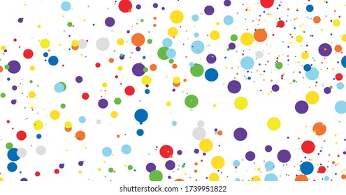 Vector de fondo abstracto de polkadots coloridos
