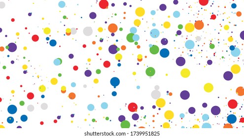 Vector de fondo abstracto de polkadots coloridos