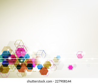 Colorful Polygon Background