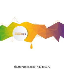 Colorful polygon background
