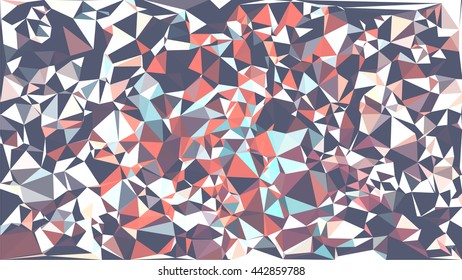 Colorful polygon background. Abstract Triangle Geometrical Background. Vector triangle mosaic background. Geometric design for business presentations. 