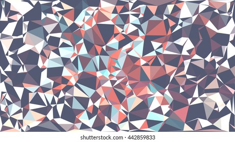Colorful polygon background. Abstract Triangle Geometrical Background. Vector triangle mosaic background. Geometric design for business presentations. 