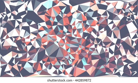Colorful polygon background. Abstract Triangle Geometrical Background. Vector triangle mosaic background. Geometric design for business presentations. 