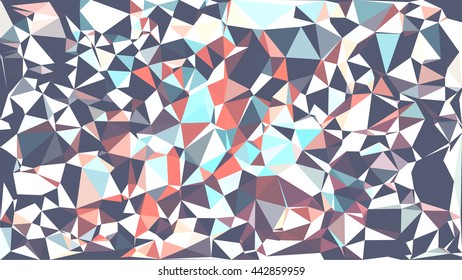 Colorful polygon background. Abstract Triangle Geometrical Background. Vector triangle mosaic background. Geometric design for business presentations. 