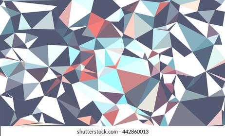 Colorful polygon background. Abstract Triangle Geometrical Background. Vector triangle mosaic background. Geometric design for business presentations. 