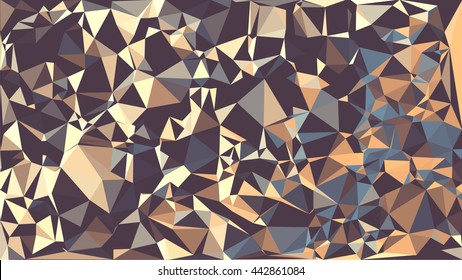 Colorful polygon background. Abstract Triangle Geometrical Background. Vector triangle mosaic background. Geometric design for business presentations. 