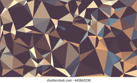 Colorful polygon background. Abstract Triangle Geometrical Background. Vector triangle mosaic background. Geometric design for business presentations. 