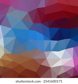 Colorful polygon background or vector frame. Abstract Triangle Geometrical Background, Vector Illustration. Geometric design for business presentations.