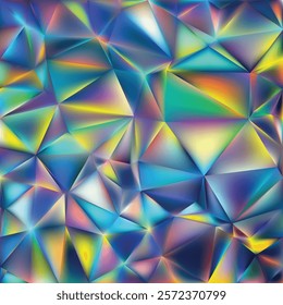 Colorful Polygon Background Vector Template