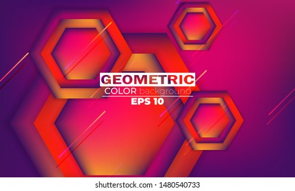 colorful polygon geometric background .Modern overlapping triangles. Applicable for gift card, cover poster, on wall template,  landing page, ui, ux ,coverbook,  baner, social media