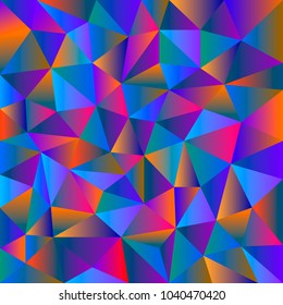 Colorful polygonal abstract background. Low poly. Vector illustration.