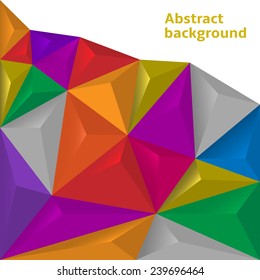 Colorful polygonal abstract background. Vector illustration EPS-10.