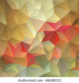 Colorful polygonal abstract background. Vector pattern of colored geometric shapes