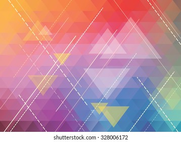 colorful polygonal abstract vector texture or background