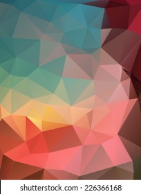 Colorful polygonal background