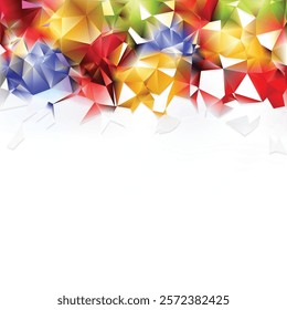 Colorful Polygonal Background Vector Design