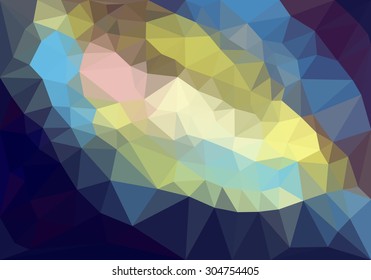 Colorful polygonal background, Vector illustration triangular style