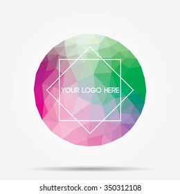 Colorful polygonal backgrounds