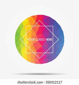 Colorful polygonal backgrounds