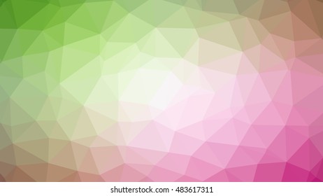 Colorful polygonal connection design with, low poly vector illustration