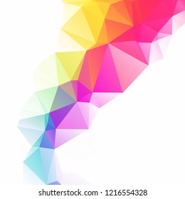 Colorful Polygonal Mosaic Background, Creative Design Templates