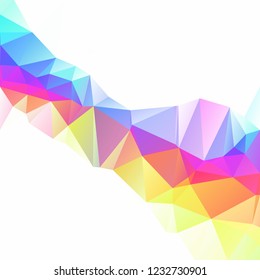 Colorful Polygonal Mosaic Background, Creative Design Templates