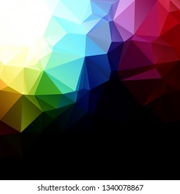 Colorful Polygonal Mosaic Background, Creative Design Templates