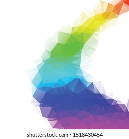 Colorful Polygonal Mosaic Background, Creative Design Templates
