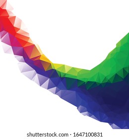 Colorful Polygonal Mosaic Background, Creative Design Templates