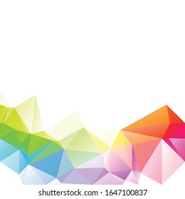 Farbiger mehrfarbiger Mosaikhintergrund, kreative Design-Vorlagen