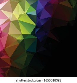 Fondo de mosaico pológico colorido, plantillas de diseño creativas