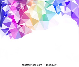 Colorful Polygonal Mosaic Background, Creative Design Templates