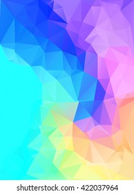 Colorful Polygonal Mosaic Background, Creative Design Templates