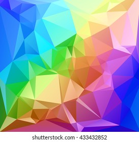 Colorful Polygonal Mosaic Background, Creative Design Templates