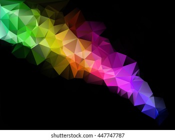 Colorful Polygonal Mosaic Background, Creative Design Templates