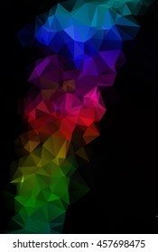 Colorful Polygonal Mosaic Background, Creative Design Templates