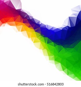 Colorful Polygonal Mosaic Background, Creative Design Templates