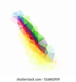 Colorful Polygonal Mosaic Background, Creative Design Templates